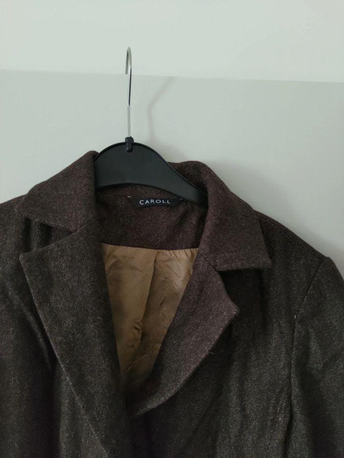 Veste vintage marron - Caroll - photo numéro 3