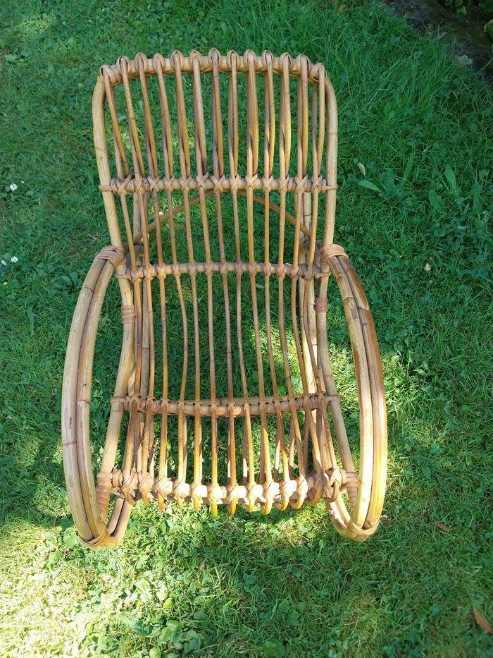 Chaise à bascule enfant vintage - photo numéro 1