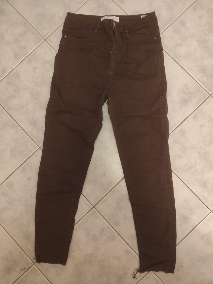 Jeans slim marron