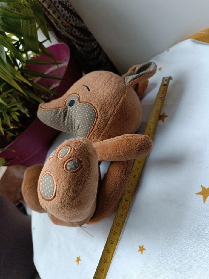 Peluche plush renardeau renard bi matière tissu Brown marron fl augusta fox - photo numéro 11