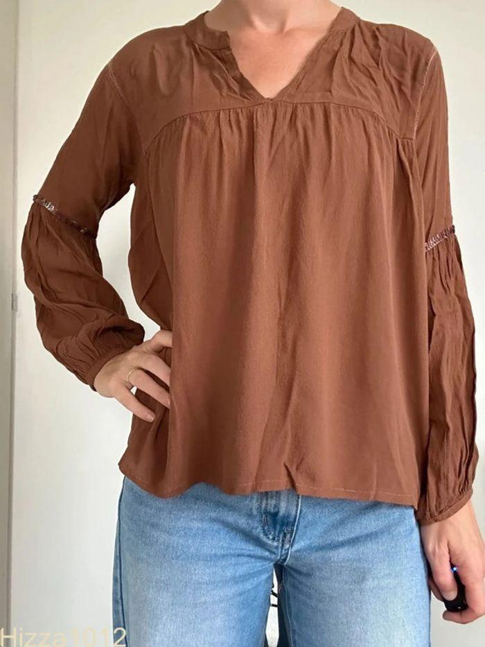 Blouse marron Charlie Joe taille 36 💖 - photo numéro 1