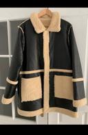 Manteau simili cuir