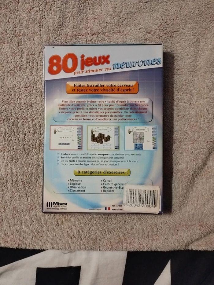 Jeu pc cd rom 80 jeux pour stimuler vos neurones - photo numéro 2