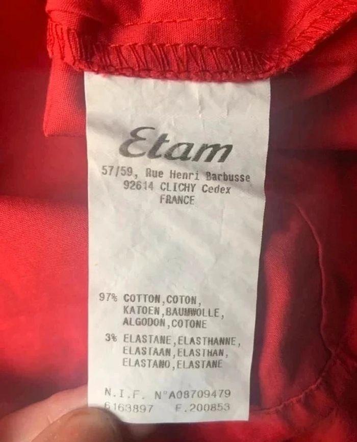 Chemise rouge Etam t. 40 - photo numéro 4