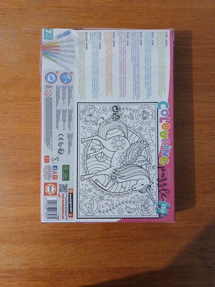 Colouring puzzle licorne - photo numéro 3