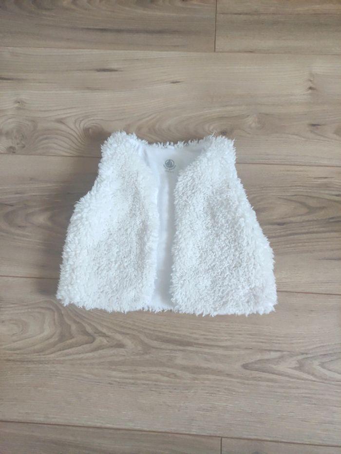 Gilet blanc fille petit bateau - photo numéro 1