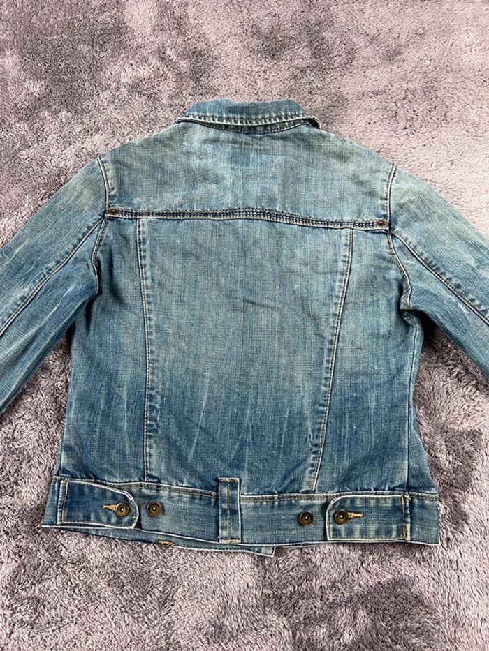 👕 Veste en Jeans vintage y2k Bleu Clair Taille S 👕 - photo numéro 2