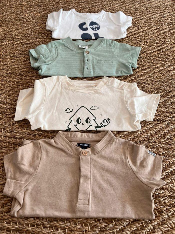 Lot de 4 tee-shirts été 9 mois - photo numéro 2