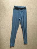 pantalon legging en coton bleu laura ashley