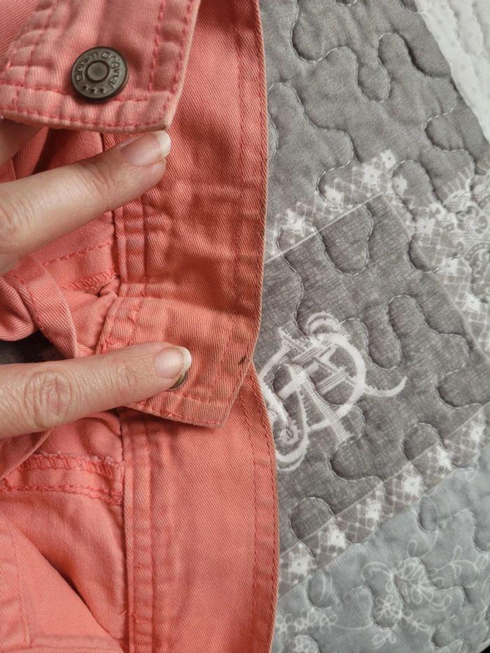 Veste en jean rose/ orange/ corail, taille 6 ans - photo numéro 7