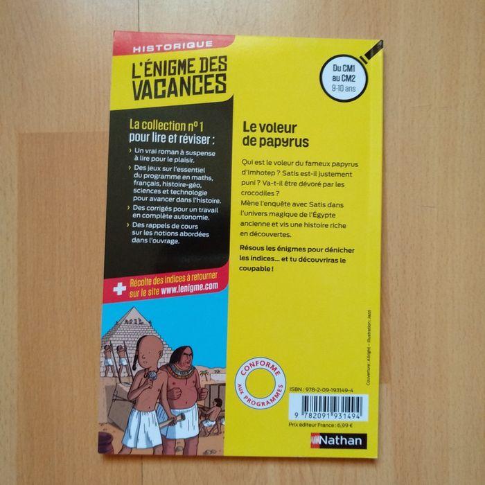 Livre énigme vacances CM1-CM2 - photo numéro 2