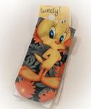 Chaussette sock 36 41 titi tweety Warner Looney Tunes toons fleur flower cartoon orange gris noir