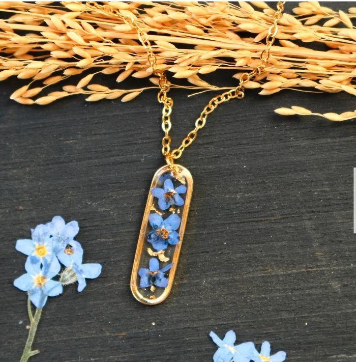 Collier myosotis - photo numéro 1