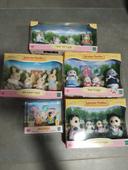 Sylvanian families fisher cat family lapin Milk seal pookie panda ice cream