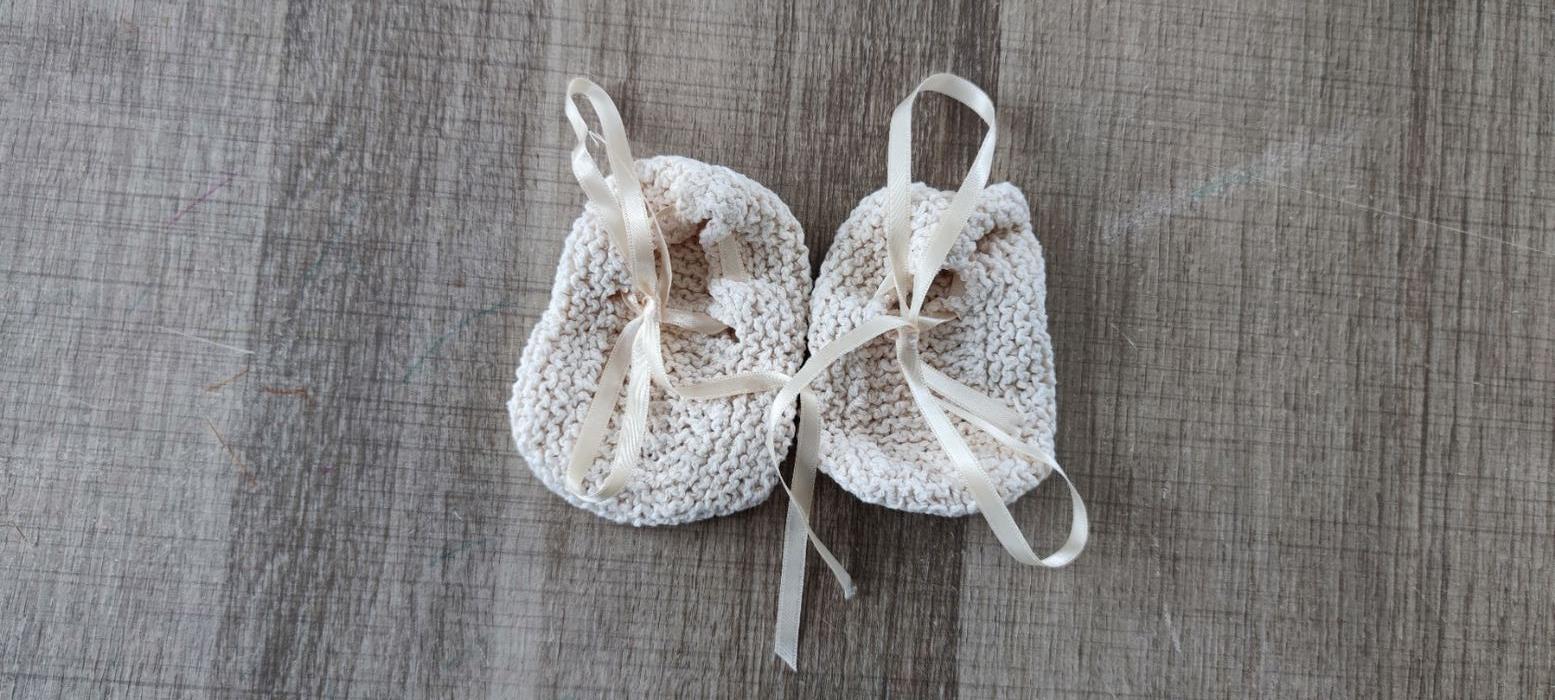 Chaussette marron pour bébé taille 1 mois