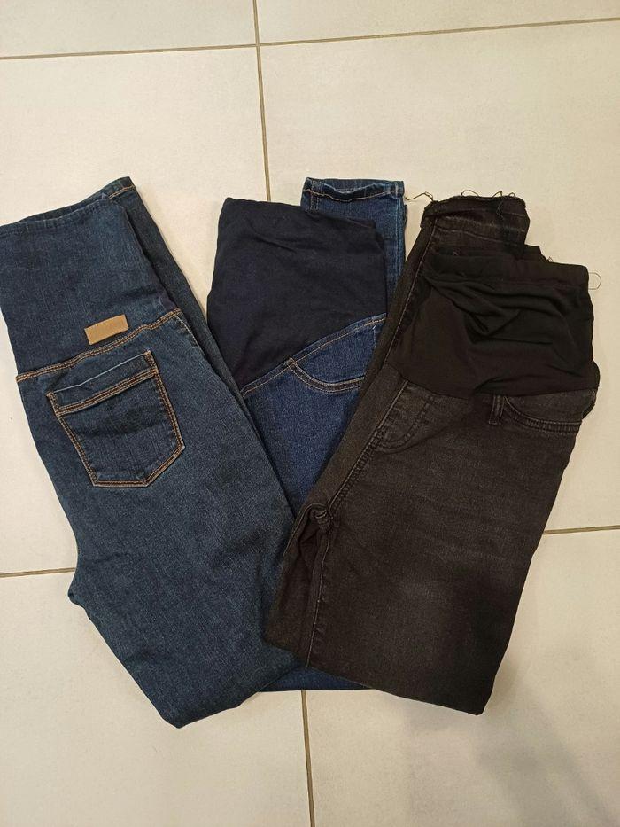 Lot de 3 jeans de grosesse - photo numéro 1