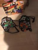 Jeu nerf plastrons lunettes pistolets