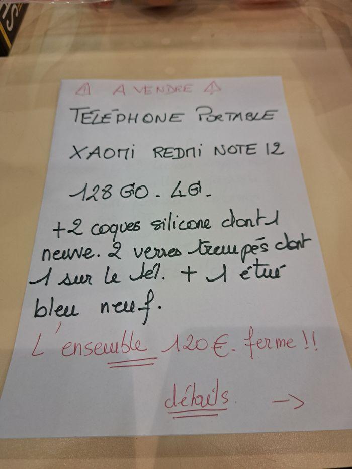 Téléphone portable Redmi Note 12 - photo numéro 8