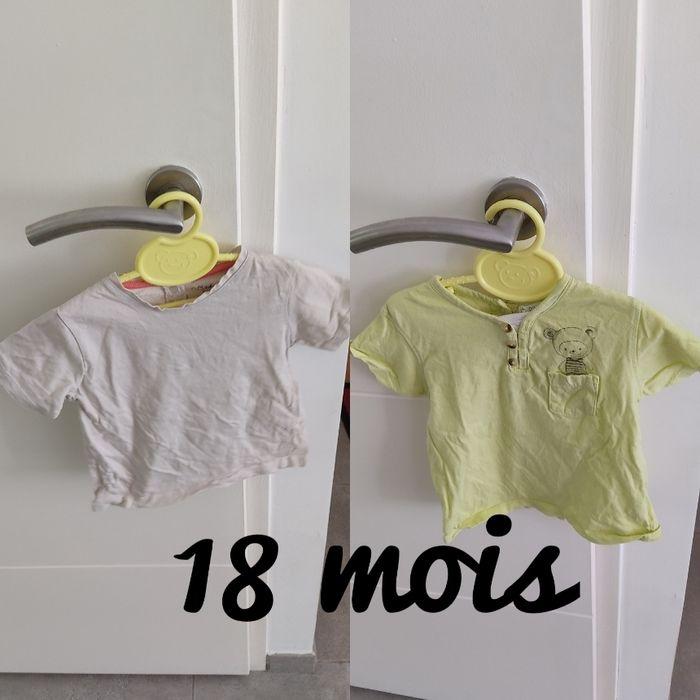 Lot 2 tee-shirts 18 mois kitchoun - photo numéro 1