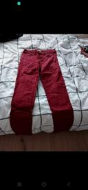 Pantalon bordeaux Cache cache