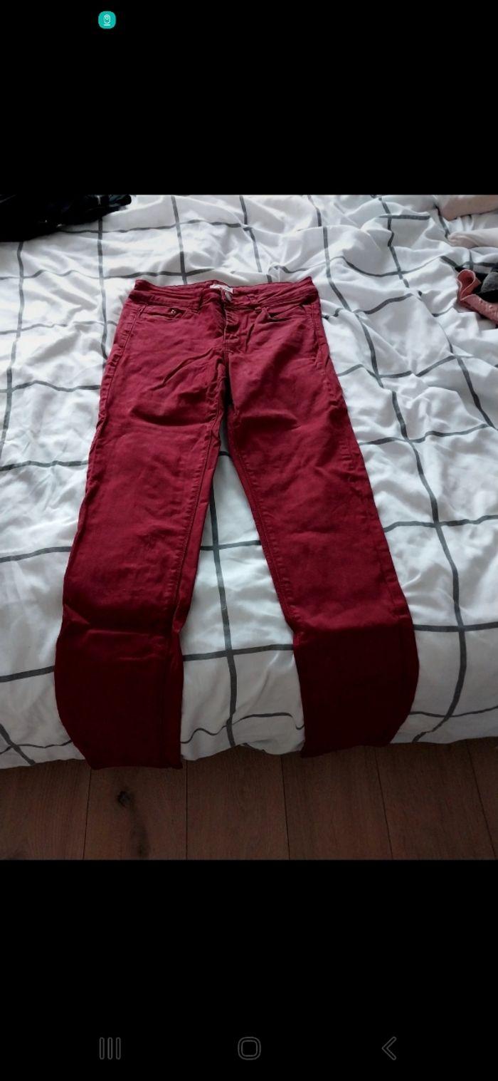 Pantalon bordeaux Cache cache - photo numéro 1