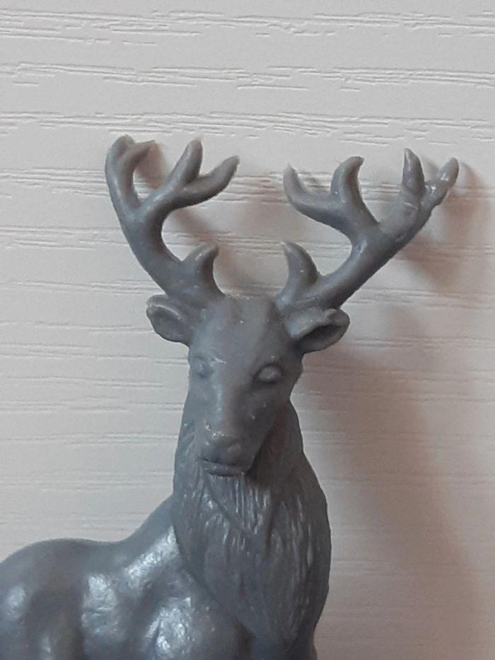 Figurine Plastique gris Cerf 🦌 La roche aux fées - photo numéro 2