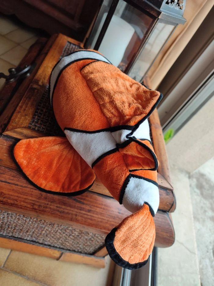 Nemo Disney poisson doudou peluche noir blanc orange - photo numéro 3