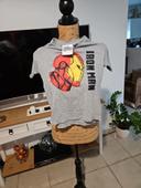 T shirt Marvel Iron man 6-8 ans gris