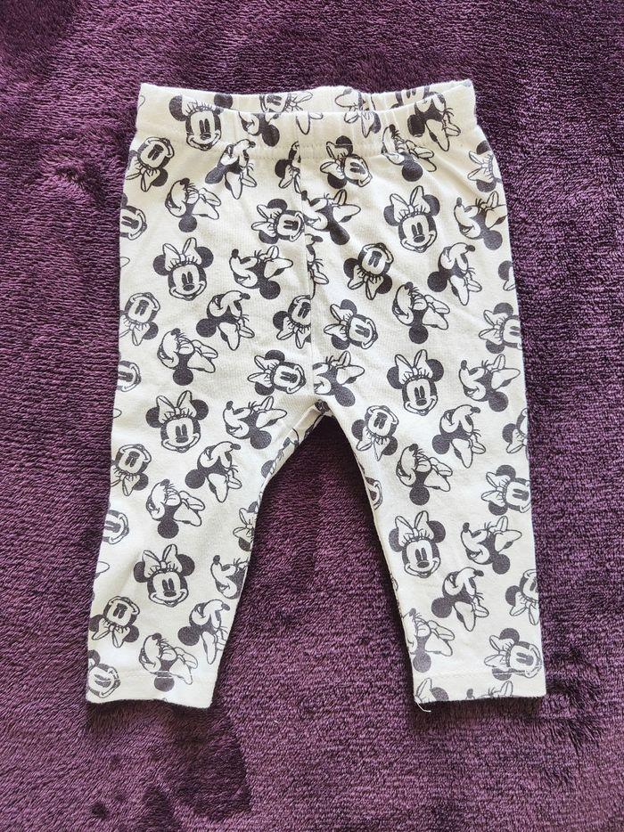 Pantalon legging Minnie beige Disney Baby 3-6 mois - photo numéro 1