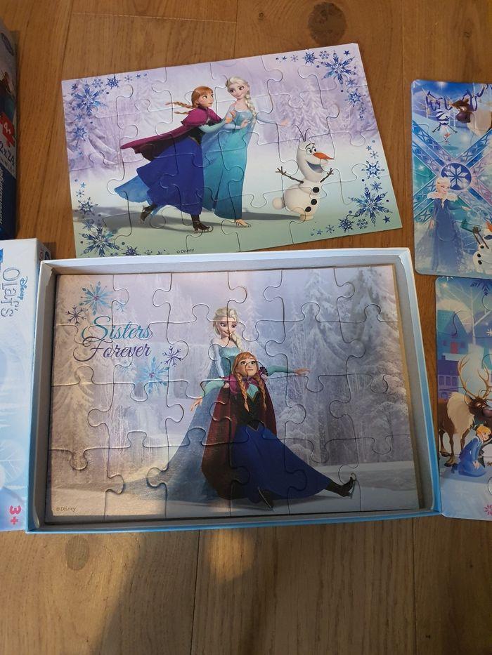 Lot de 2 puzzle reine des neiges - photo numéro 2