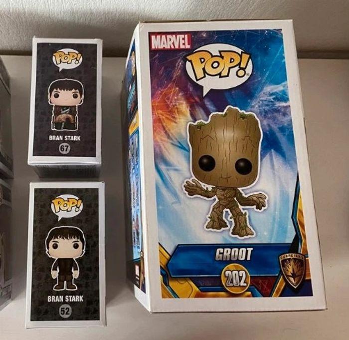 Funko pop Bran Stark Game of throne et Groot - photo numéro 5