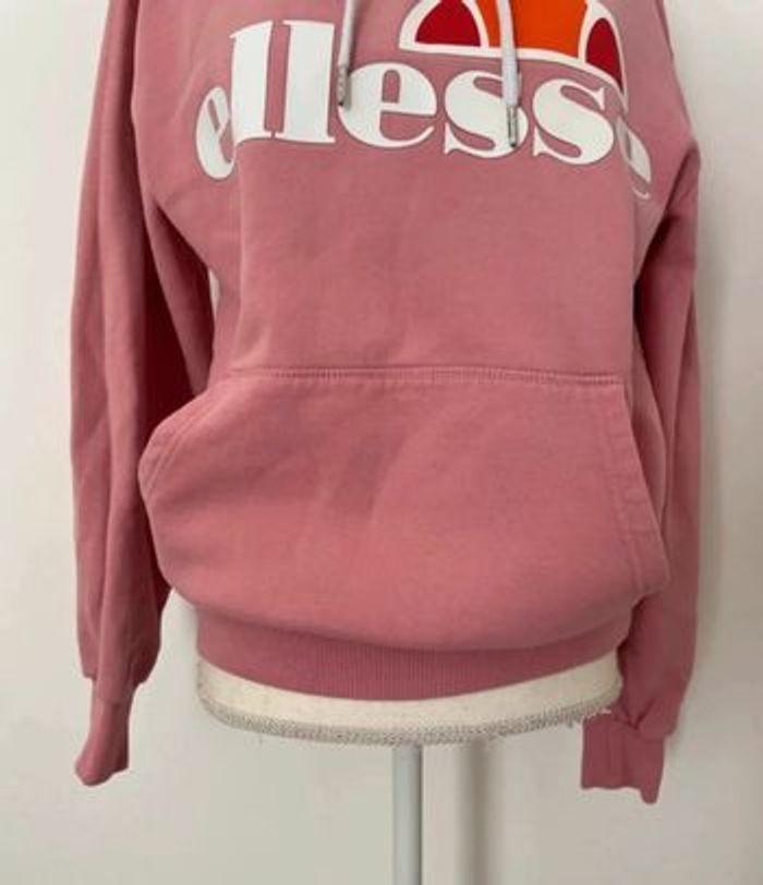 Pull à capuche Ellesse rose taille XS/34 - photo numéro 5