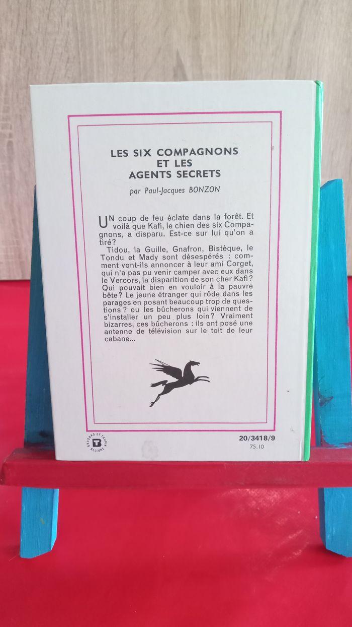 Les six compagnons et les agents secrets, 1975, bibliothèque verte - photo numéro 2