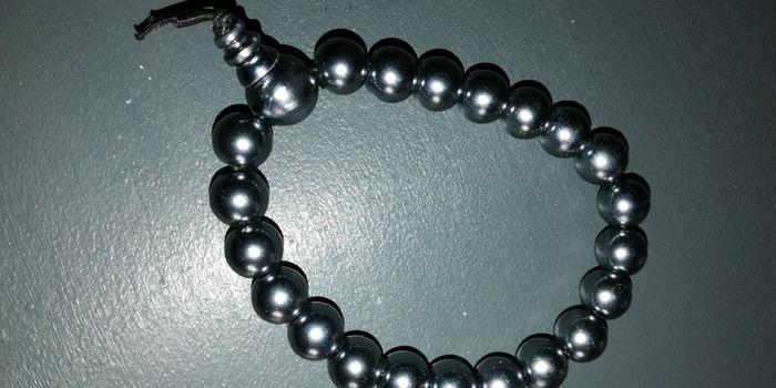 Bracelet perles anthracite - photo numéro 2