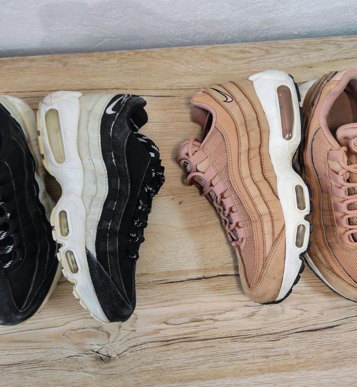 Lot de deux baskets Nike air max 95 noir et Camel - photo numéro 2