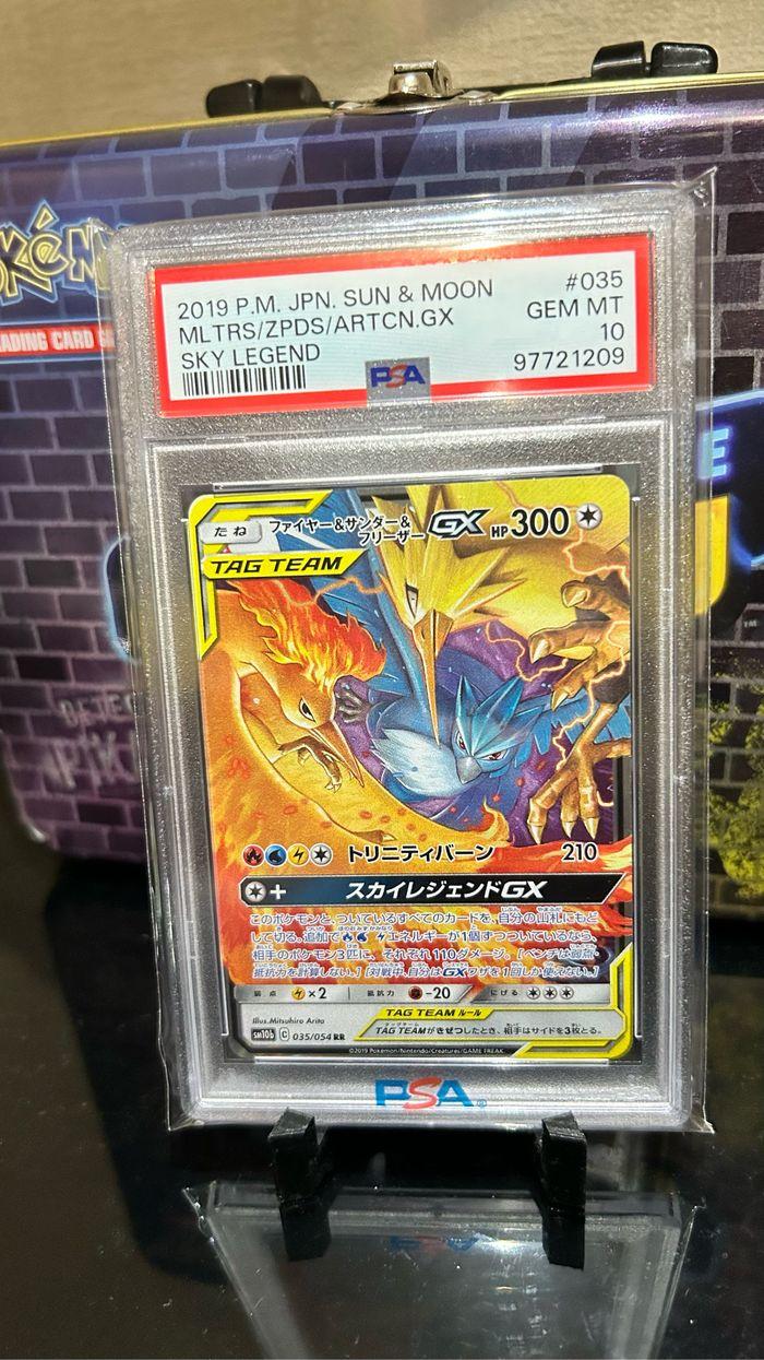 Pokémon sulfura elector artikodin Gx PSA 10