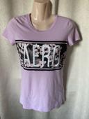 T-shirt lilas fleuri S Aéropostale