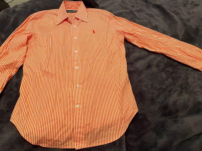 Chemise Ralph Lauren à rayures orange - photo numéro 2