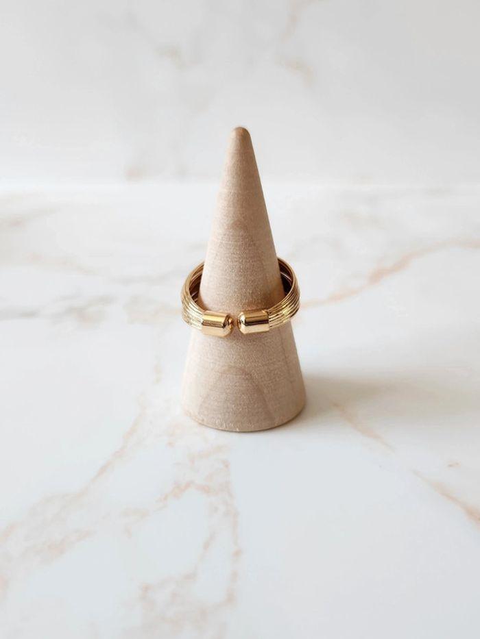 🌺 Grosse bague tendance argentée & dorée 🌺 - photo numéro 3