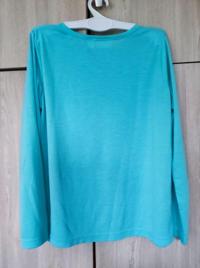 Sweatshirt chat turquoise 8 ans Bpc - photo numéro 4