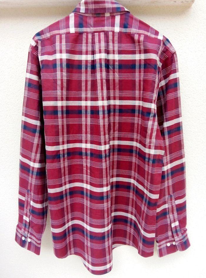 Chemise manches longues bordeaux à carreaux Brooks Brothers taille L - photo numéro 7