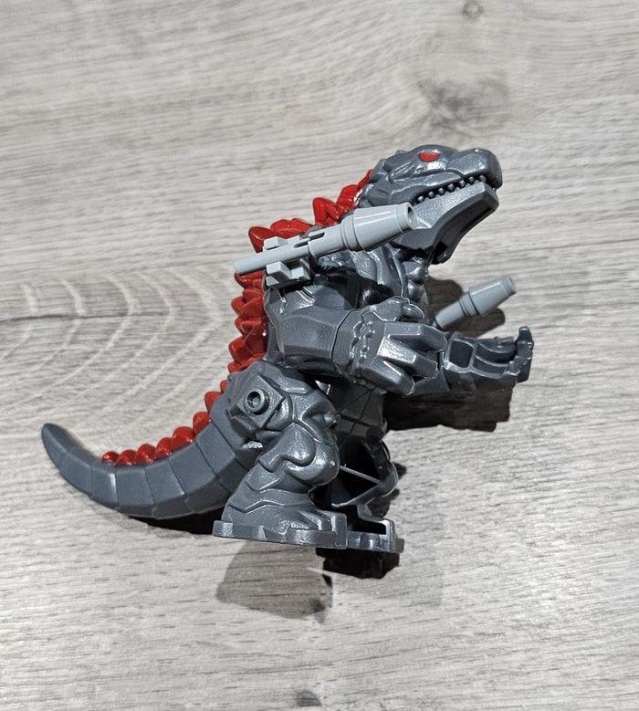 Minifigurine Mega Godzilla géant gris/rouge (compatible Lego)