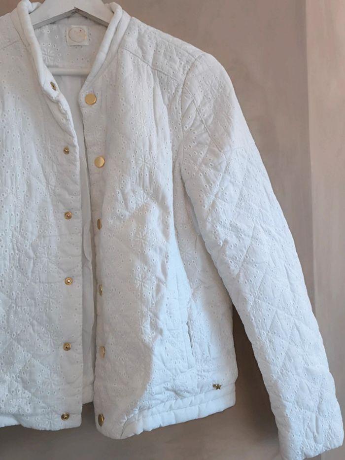 🤎 Veste broderie anglaise matelassée Oslo Des petits hauts 36 🤎 - photo numéro 3