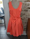 Jolie robe tara jarmon couleur corail taille 38 mademoiselle tara