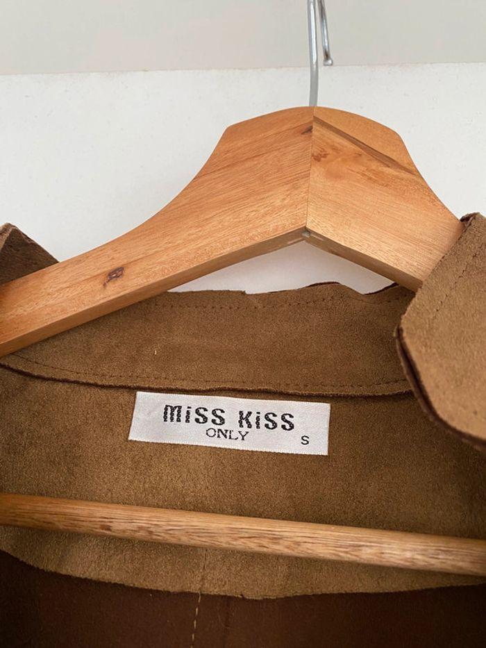 Veste peau de pêche Miss Kiss marron - photo numéro 2