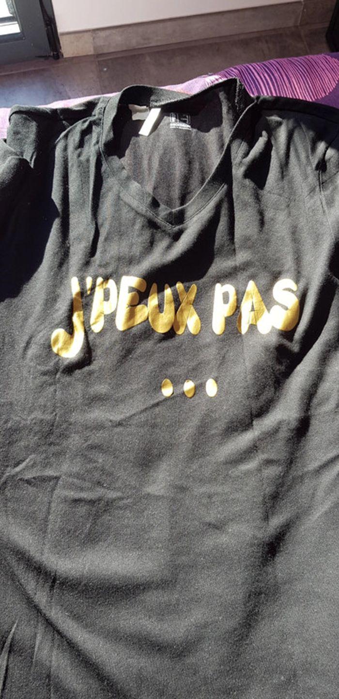 Tee-shirt je peux pas - photo numéro 1