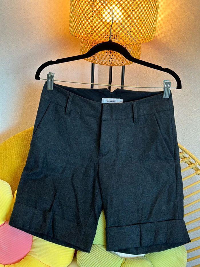 Short Comptoir des Cotonniers en laine gris chiné noir, taille 36 - photo numéro 1