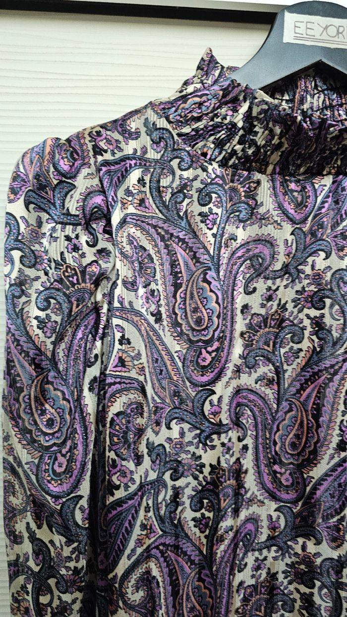 Blouse motifs cachemires violets Morgan x Iris Mittenaere - photo numéro 4