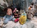 Lot de peluches disney : Mickey, Minnie, Polochon & Olaf