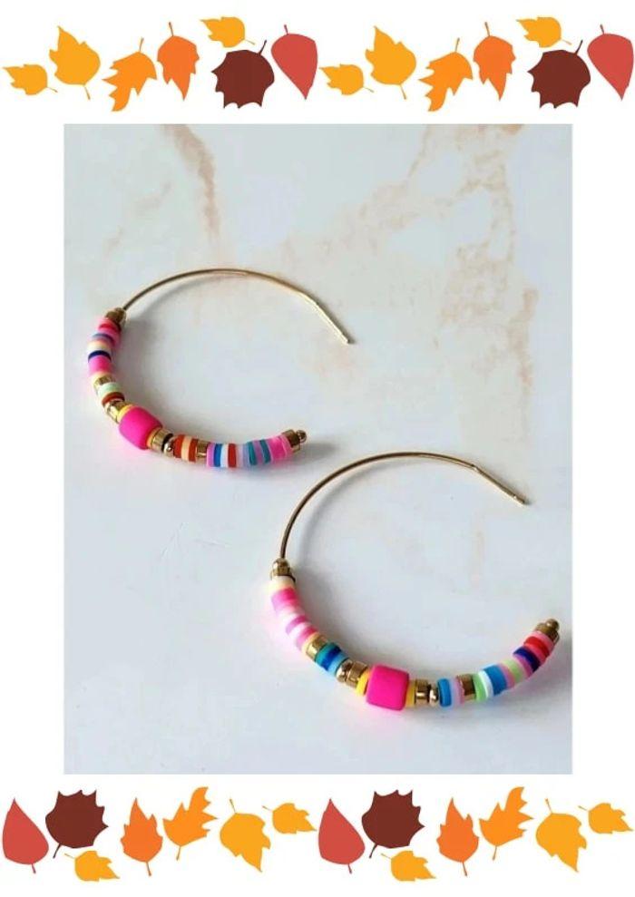 🌺 Boucles d'oreilles flashy 🌺 - photo numéro 2